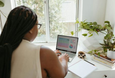 Teamwork - a woman using a laptop